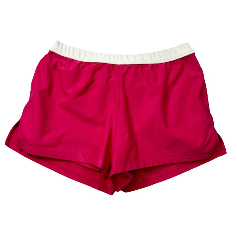 Nike Running Shorts Womens Small Pink Dri Fit Brief Swoosh Logo Mid Rise‎